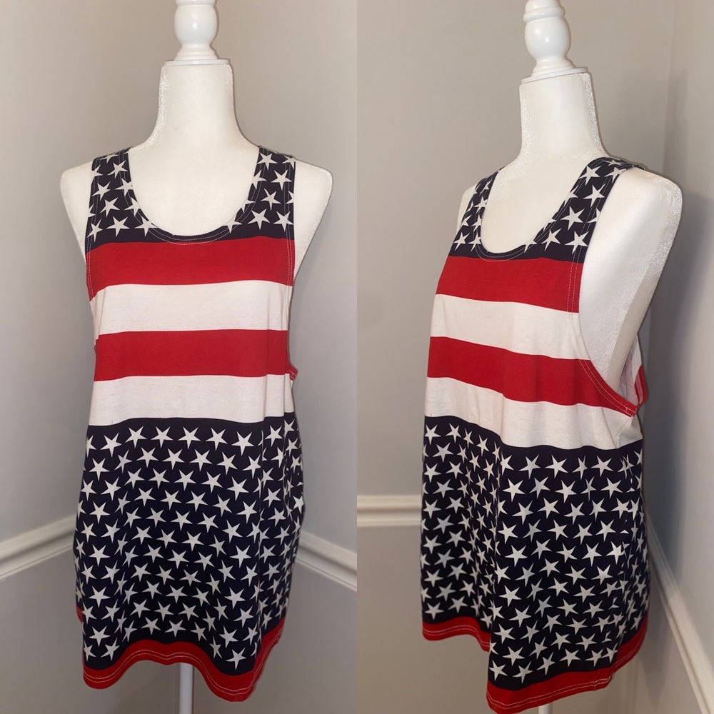 🇺🇸Vintage Mens American Flag tank top🇺🇸
